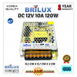 Power Supply Trafo Brilux DC 12V 10A | 120W (Super Quality)